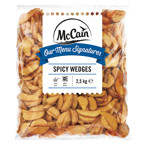 Pomfrit McCain spicy jacket wedges 2,5kg