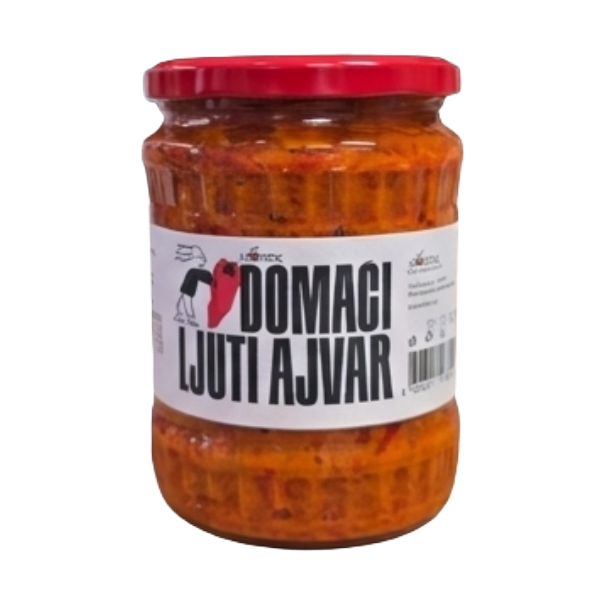 Domaći ajvar ljuti 580gr